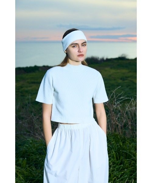 hi-neck cropped pullover（ニット/セーター）｜nagonstans（ナゴ