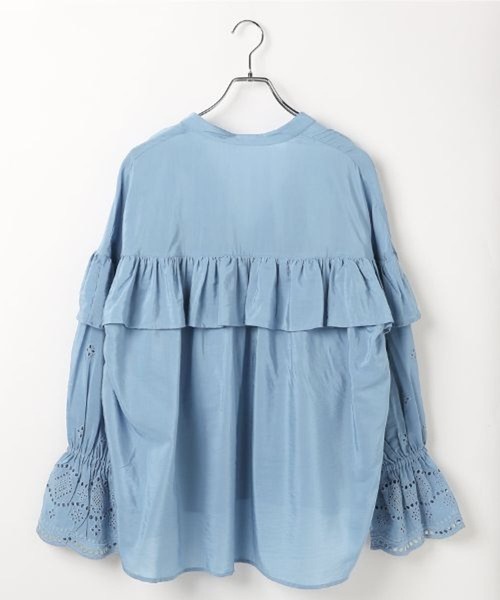 LEPSIM(レプシィム)の「カットワーク刺繍長袖ブラウス 634343(シャツ/ブラウス・レディース・オフホワイト/ブラック・FREE)」の16枚目の写真