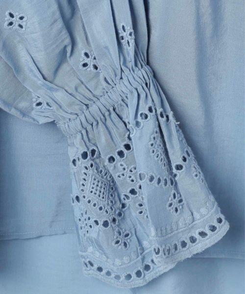 LEPSIM(レプシィム)の「カットワーク刺繍長袖ブラウス 634343(シャツ/ブラウス・レディース・オフホワイト/ブラック・FREE)」の7枚目の写真