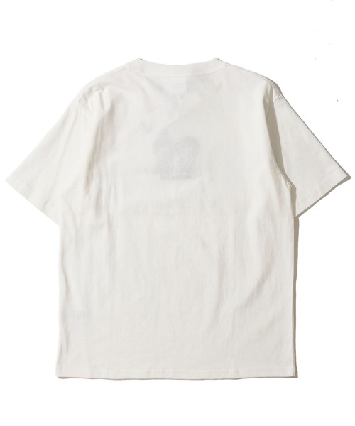 ADPOSION(アドポーション)の「【Monchhichi / モンチッチ】フロント刺繍クルーネックTシャツ(Tシャツ/カットソー・レディース・イエロー/ホワイト/ブラック/ピンク・MEDIUM/SMALL/LARGE)」の6枚目の写真