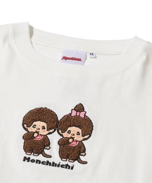 ADPOSION(アドポーション)の「【Monchhichi / モンチッチ】フロント刺繍クルーネックTシャツ(Tシャツ/カットソー・レディース・イエロー/ホワイト/ブラック/ピンク・MEDIUM/SMALL/LARGE)」の13枚目の写真