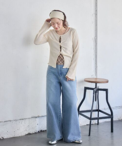 RETRO GIRL（レトロガール）の「ツイストデザインCT（Tシャツ/カットソー・レディース・ピンク/ナチュラル/ブルー・FREE）」の6枚目の写真