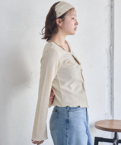 RETRO GIRL（レトロガール）の「ツイストデザインCT（Tシャツ/カットソー・レディース・ピンク/ナチュラル/ブルー・FREE）」の13枚目の写真