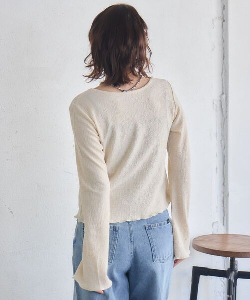 RETRO GIRL（レトロガール）の「ツイストデザインCT（Tシャツ/カットソー・レディース・ピンク/ナチュラル/ブルー・FREE）」の14枚目の写真