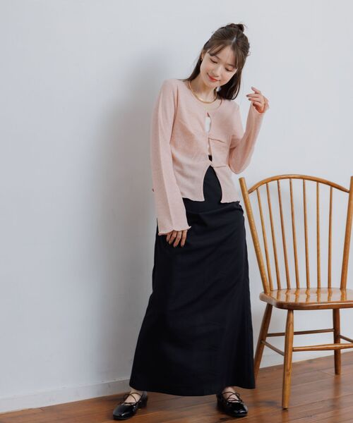 RETRO GIRL（レトロガール）の「ツイストデザインCT（Tシャツ/カットソー・レディース・ピンク/ナチュラル/ブルー・FREE）」の18枚目の写真