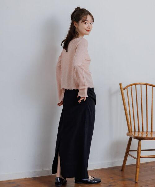 RETRO GIRL（レトロガール）の「ツイストデザインCT（Tシャツ/カットソー・レディース・ピンク/ナチュラル/ブルー・FREE）」の21枚目の写真