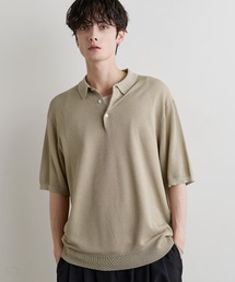 ASTRONOMY（アストロノミー）の「Buyer's Select   【接触冷感 】14G 鹿の子編み ルーズサイズポロ（ポロシャツ）」