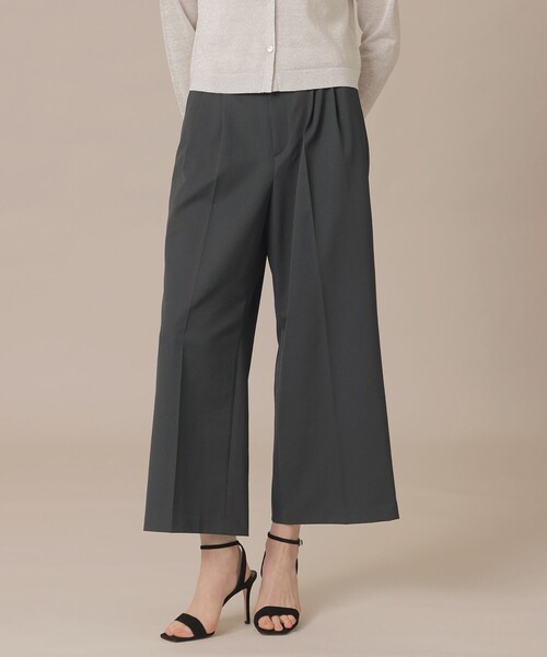 MACKINTOSH LONDON(マッキントッシュ ロンドン)の「ドライツイルワイドパンツ(その他パンツ・レディース・グレー系その他2/ネイビー/オフホワイト・36/38/40)」の1枚目の写真