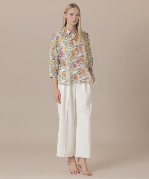 MACKINTOSH LONDON(マッキントッシュ ロンドン)の「ドライツイルワイドパンツ(その他パンツ・レディース・グレー系その他2/ネイビー/オフホワイト・36/38/40)」の14枚目の写真