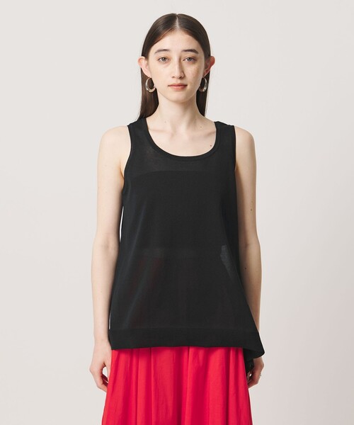 UNITED ARROWS(ユナイテッドアローズ)の「ノット 2WAY タンクトップ(タンクトップ・レディース・ブラック/レッド・FREE)」の9枚目の写真