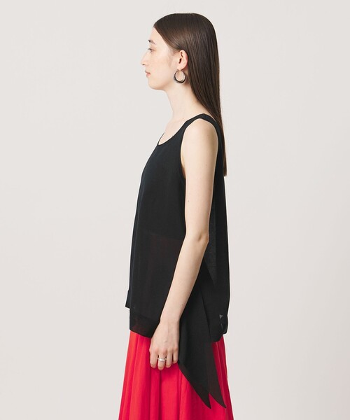 UNITED ARROWS(ユナイテッドアローズ)の「ノット 2WAY タンクトップ(タンクトップ・レディース・ブラック/レッド・FREE)」の10枚目の写真