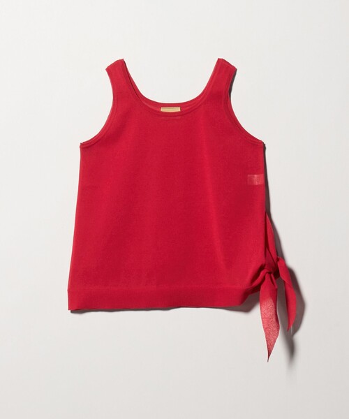 UNITED ARROWS(ユナイテッドアローズ)の「ノット 2WAY タンクトップ(タンクトップ・レディース・ブラック/レッド・FREE)」の16枚目の写真