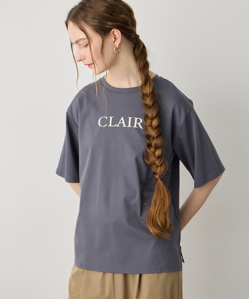 LE SOUK HOLIDAY(ルスークホリデー)の「ロゴプリントTシャツ【接触冷感・吸水速乾】(Tシャツ/カットソー・レディース・ベージュ/オフホワイト/チャコールグレー・M/L)」の13枚目の写真