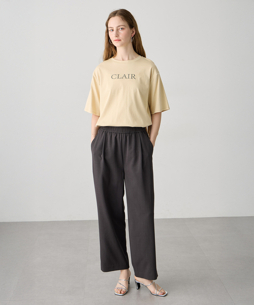 LE SOUK HOLIDAY(ルスークホリデー)の「ロゴプリントTシャツ【接触冷感・吸水速乾】(Tシャツ/カットソー・レディース・ベージュ/オフホワイト/チャコールグレー・M/L)」の18枚目の写真