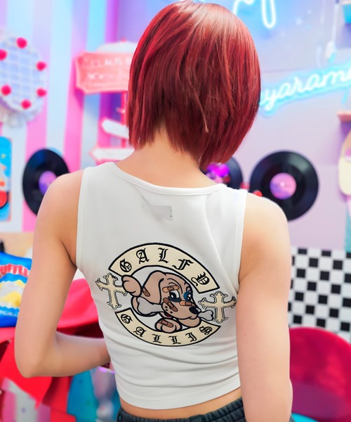 GALFY（ガルフィー）の「【別注】GA×GALFY-別注ガリノースリーブ（タンクトップ・レディース・ブラック系2/ホワイト/ブラック・S/L/XL）」の8枚目の写真