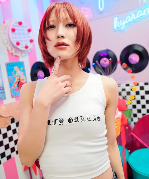 GALFY（ガルフィー）の「【別注】GA×GALFY-別注ガリノースリーブ（タンクトップ・レディース・ブラック系2/ホワイト/ブラック・S/L/XL）」の5枚目の写真