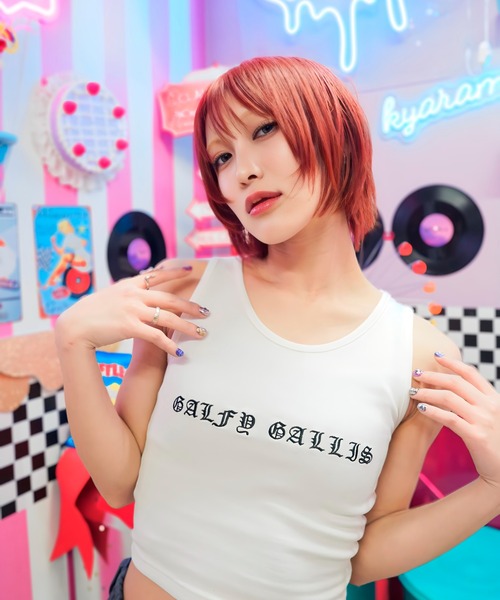 GALFY（ガルフィー）の「【別注】GA×GALFY-別注ガリノースリーブ（タンクトップ・レディース・ブラック系2/ホワイト/ブラック・S/L/XL）」の4枚目の写真