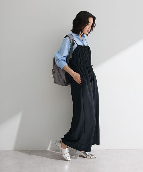 セール】胸元バルーンワイドシルエットサロペット（サロペット