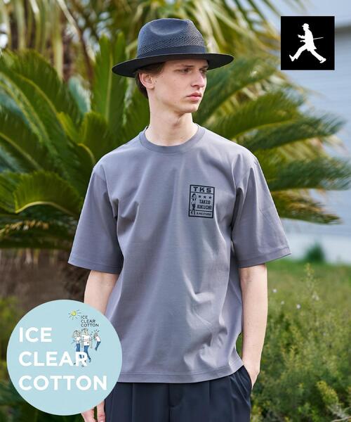 TAKEO KIKUCHI(タケオキクチ)の「【BOWLER HAT LABEL】アイスクリアコットン ピンナップガール 半袖Tシャツ(Tシャツ/カットソー・メンズ・グリーン/ホワイト/ダークグレー/ブラック・03/02/04)」の9枚目の写真