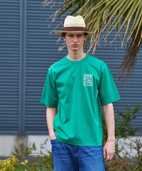 TAKEO KIKUCHI(タケオキクチ)の「【BOWLER HAT LABEL】アイスクリアコットン ピンナップガール 半袖Tシャツ(Tシャツ/カットソー・メンズ・グリーン/ホワイト/ダークグレー/ブラック・03/02/04)」の12枚目の写真