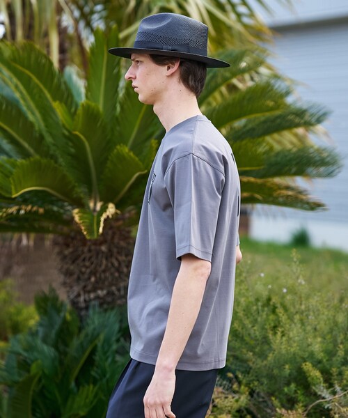 TAKEO KIKUCHI（タケオキクチ）の「【BOWLER HAT LABEL】アイスクリアコットン ラッキーセブン 半袖Tシャツ（Tシャツ/カットソー・メンズ・グリーン/ホワイト/ダークグレー/ブラック・03/02/04）」の6枚目の写真