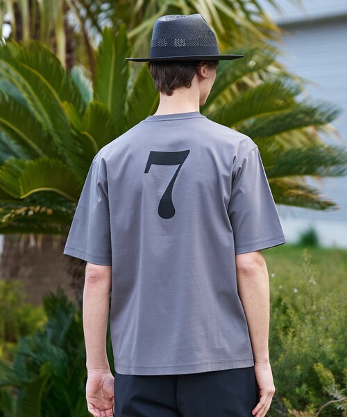 TAKEO KIKUCHI（タケオキクチ）の「【BOWLER HAT LABEL】アイスクリアコットン ラッキーセブン 半袖Tシャツ（Tシャツ/カットソー・メンズ・グリーン/ホワイト/ダークグレー/ブラック・03/02/04）」の7枚目の写真