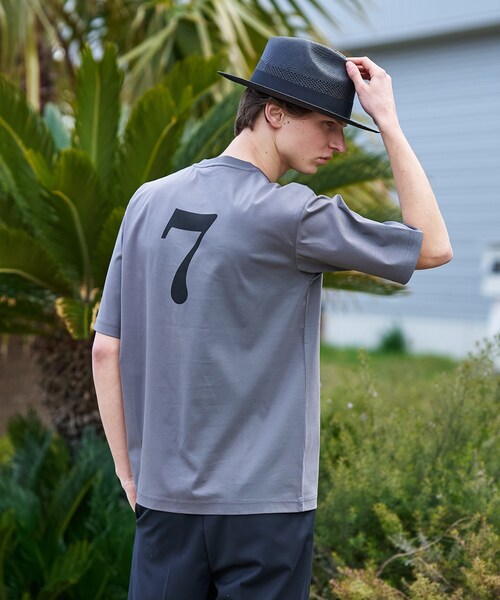 TAKEO KIKUCHI(タケオキクチ)の「【BOWLER HAT LABEL】アイスクリアコットン ピンナップガール 半袖Tシャツ(Tシャツ/カットソー・メンズ・グリーン/ホワイト/ダークグレー/ブラック・03/02/04)」の7枚目の写真