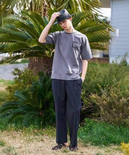TAKEO KIKUCHI(タケオキクチ)の「【BOWLER HAT LABEL】アイスクリアコットン ピンナップガール 半袖Tシャツ(Tシャツ/カットソー・メンズ・グリーン/ホワイト/ダークグレー/ブラック・03/02/04)」の8枚目の写真