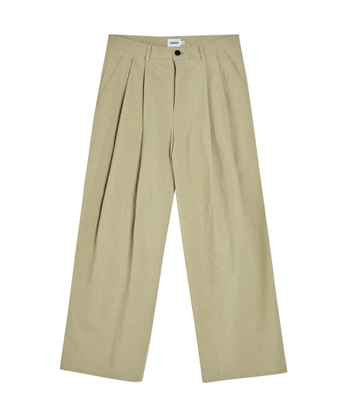 AKECII(アケシ)の「ヘリソンワイドチノパンツ_ウォッシュドベージュ(その他パンツ・メンズ・その他・LARGE/MEDIUM/SMALL)」の3枚目の写真