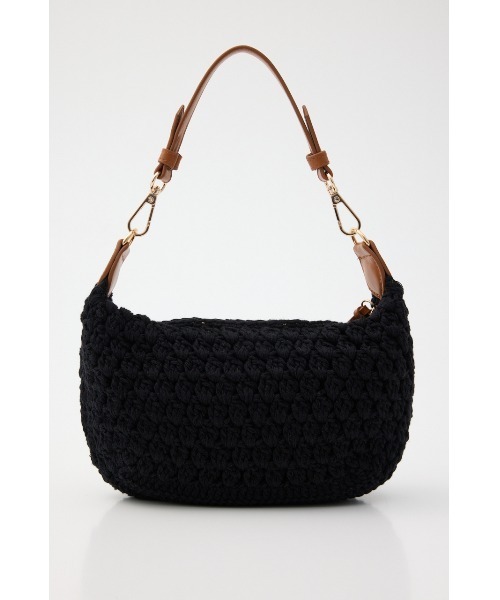 MOUSSY(マウジー)の「CROCHET MINI バッグ(ショルダーバッグ・レディース・ブラック/レッド・FREE)」の6枚目の写真
