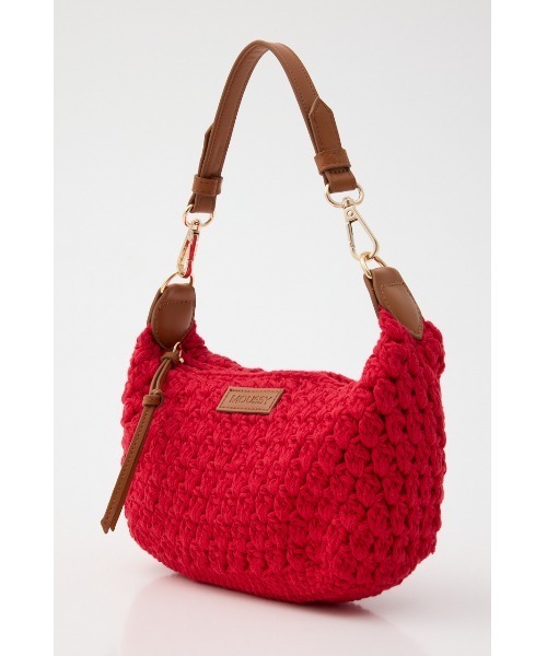 MOUSSY(マウジー)の「CROCHET MINI バッグ(ショルダーバッグ・レディース・ブラック/レッド・FREE)」の9枚目の写真