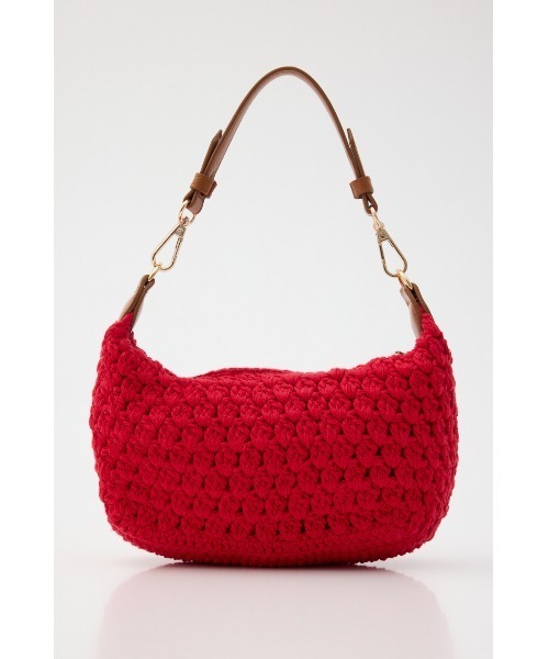 MOUSSY(マウジー)の「CROCHET MINI バッグ(ショルダーバッグ・レディース・ブラック/レッド・FREE)」の11枚目の写真