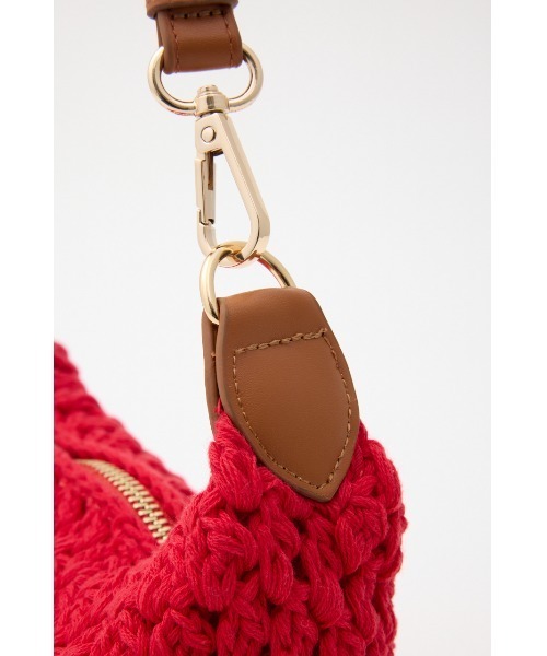 MOUSSY(マウジー)の「CROCHET MINI バッグ(ショルダーバッグ・レディース・ブラック/レッド・FREE)」の12枚目の写真