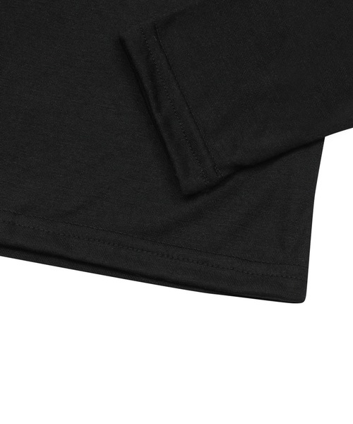 MUCENT（ムセント）の「MUCENT / ムセント メインシンボル シースルー 長袖Ｔシャツ ワンポイントロゴ 薄手（Tシャツ/カットソー・レディース・ホワイト/ブラック・FREE）」の11枚目の写真