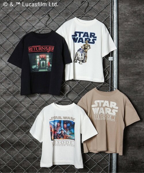 STAR WARS（スターウォーズ）の「【リンク】STAR WARS/Tシャツ(キッズサイズ)（Tシャツ/カットソー・キッズ・ベージュ/オフホワイト/ブラック/アイボリー・150/90/100/110/120/130/140）」の17枚目の写真
