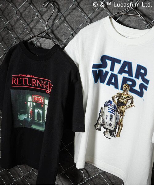 STAR WARS（スターウォーズ）の「【リンク】STAR WARS/Tシャツ(キッズサイズ)（Tシャツ/カットソー・キッズ・ベージュ/オフホワイト/ブラック/アイボリー・150/90/100/110/120/130/140）」の15枚目の写真