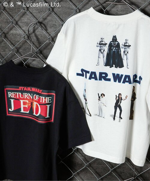 STAR WARS（スターウォーズ）の「【リンク】STAR WARS/Tシャツ(キッズサイズ)（Tシャツ/カットソー・キッズ・ベージュ/オフホワイト/ブラック/アイボリー・150/90/100/110/120/130/140）」の16枚目の写真