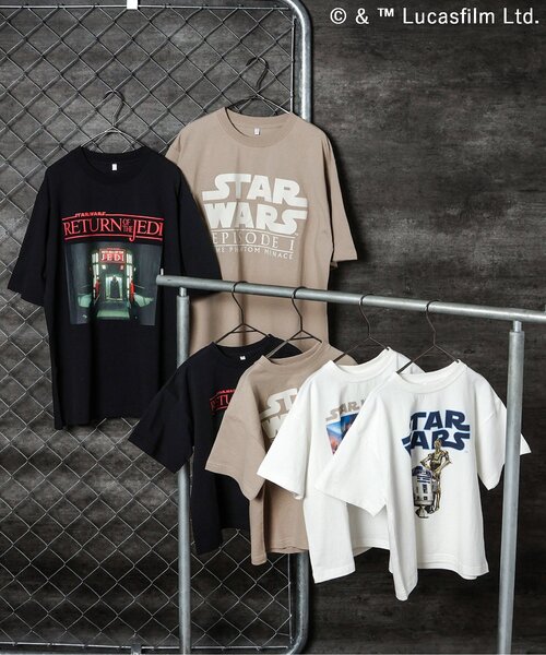 STAR WARS（スターウォーズ）の「【リンク】STAR WARS/Tシャツ(キッズサイズ)（Tシャツ/カットソー・キッズ・ベージュ/オフホワイト/ブラック/アイボリー・150/90/100/110/120/130/140）」の19枚目の写真