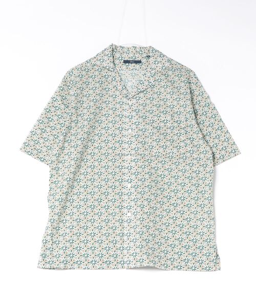 g-stage(ジーステージ)の「【JN】【it】【g-stage】総柄シャツオープンカラー半袖シャツ ジ-ステ-ジ(シャツ/ブラウス・メンズ・グリーン/イエロー/ネイビー/ホワイト/ブルー・50/46/48)」の3枚目の写真