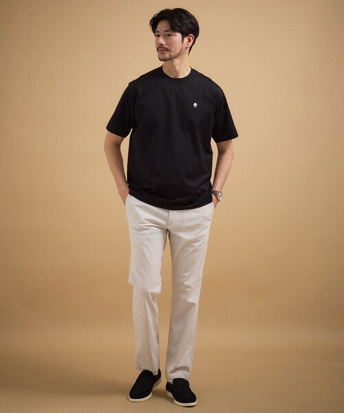 TAKEO KIKUCHI(タケオキクチ)の「【日本製】ワンポイント刺繍 半袖Tシャツ(Tシャツ/カットソー・メンズ・モスグリーン/ホワイト/ネイビー/レッド系1/ブラック・04/03/02/01)」の15枚目の写真