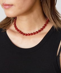 IENA LA BOUCLE | 《追加》OCUCCI チョーカー red agate 8MM37cm OJNL-2514(ネックレス)