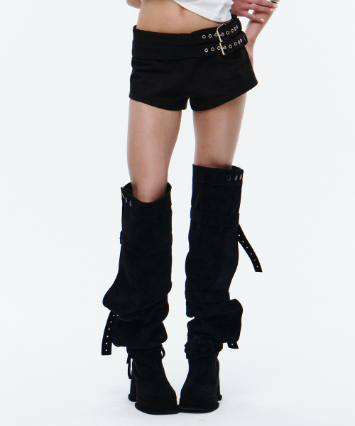 Midnight Move(ミッドナイトムーブ)の「2 belt shorts (black)(その他パンツ・レディース・その他・SMALL/MEDIUM)」の4枚目の写真