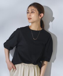 【汗染み防止/接触冷感】ランタンスリーブプルオーバー