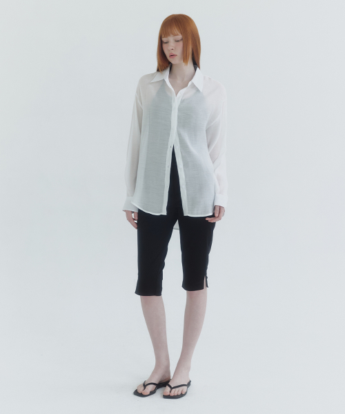 MICANE(ミケーネ)の「アイリンオーバーサイズシャツ(シャツ/ブラウス・レディース・スカイブルー/アイボリー/ミント・LARGE/SMALL/MEDIUM)」の16枚目の写真
