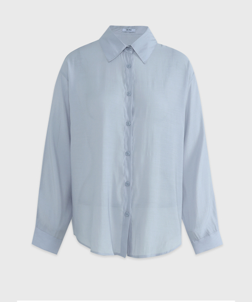 MICANE(ミケーネ)の「アイリンオーバーサイズシャツ(シャツ/ブラウス・レディース・スカイブルー/アイボリー/ミント・LARGE/SMALL/MEDIUM)」の18枚目の写真
