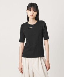 AEWEN MATOPH黒 半袖 トップス バックジッパー AEWEN MATOPH＞バックデザインカットソー（Tシャツ/カットソー