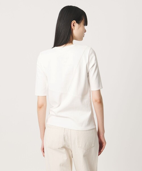 AEWEN MATOPH（イウエン マトフ）の「＜AEWEN MATOPH＞イレギュラー パネル Tシャツ（Tシャツ/カットソー・レディース・ホワイト/ブラック・FREE）」の22枚目の写真