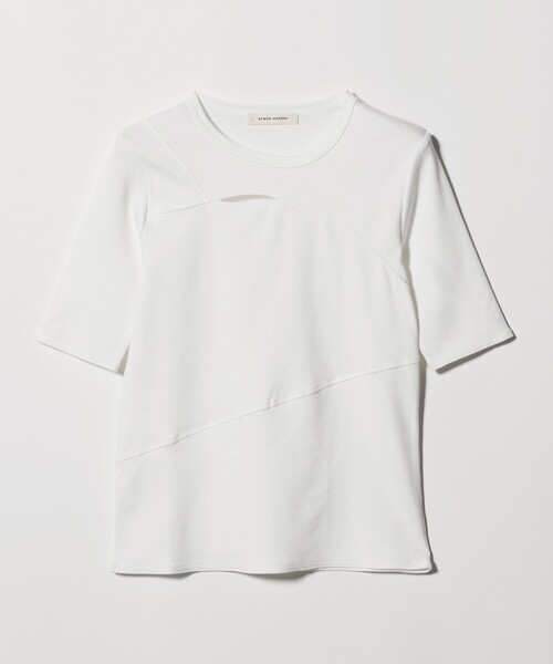 AEWEN MATOPH（イウエン マトフ）の「＜AEWEN MATOPH＞イレギュラー パネル Tシャツ（Tシャツ/カットソー・レディース・ホワイト/ブラック・FREE）」の15枚目の写真
