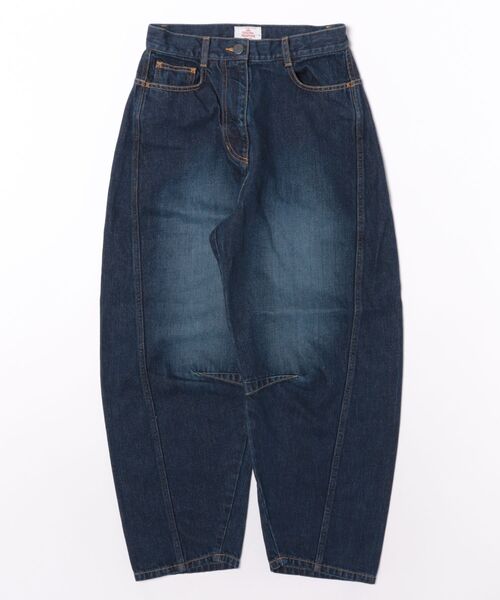 Vivienne Westwood(ヴィヴィアンウエストウッド)の「オーガニックコットンデニムワイドパンツ(その他パンツ・レディース・ブルー/ブラック・38)」の2枚目の写真
