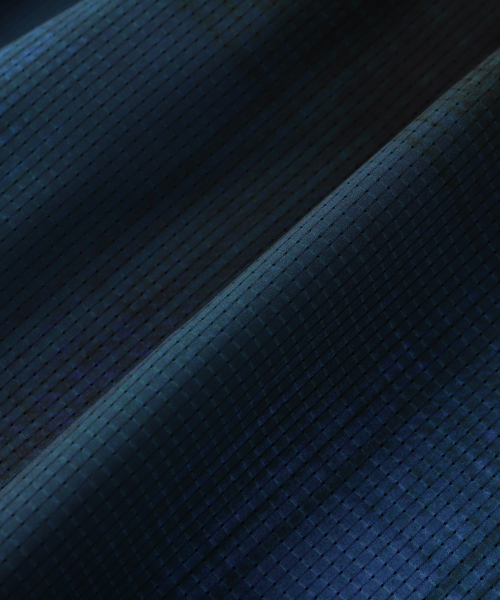 WHITE MOUNTAINEERING(ホワイトマウンテニアリング)の「White Mountaineering(ホワイトマウンテニアリング) OMBRE CHECK 2TUCK PANTS(スラックス・メンズ・ネイビー・2/1)」の5枚目の写真